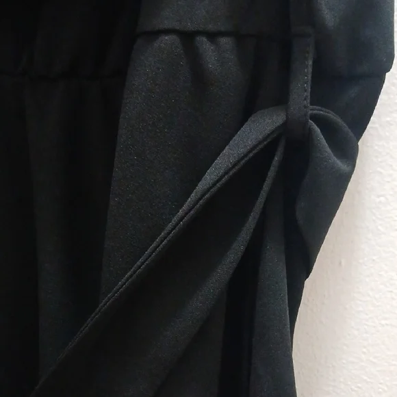 BloomChic Black Long Sleeve Dress with Pearl Accents - Picture 8 of 12